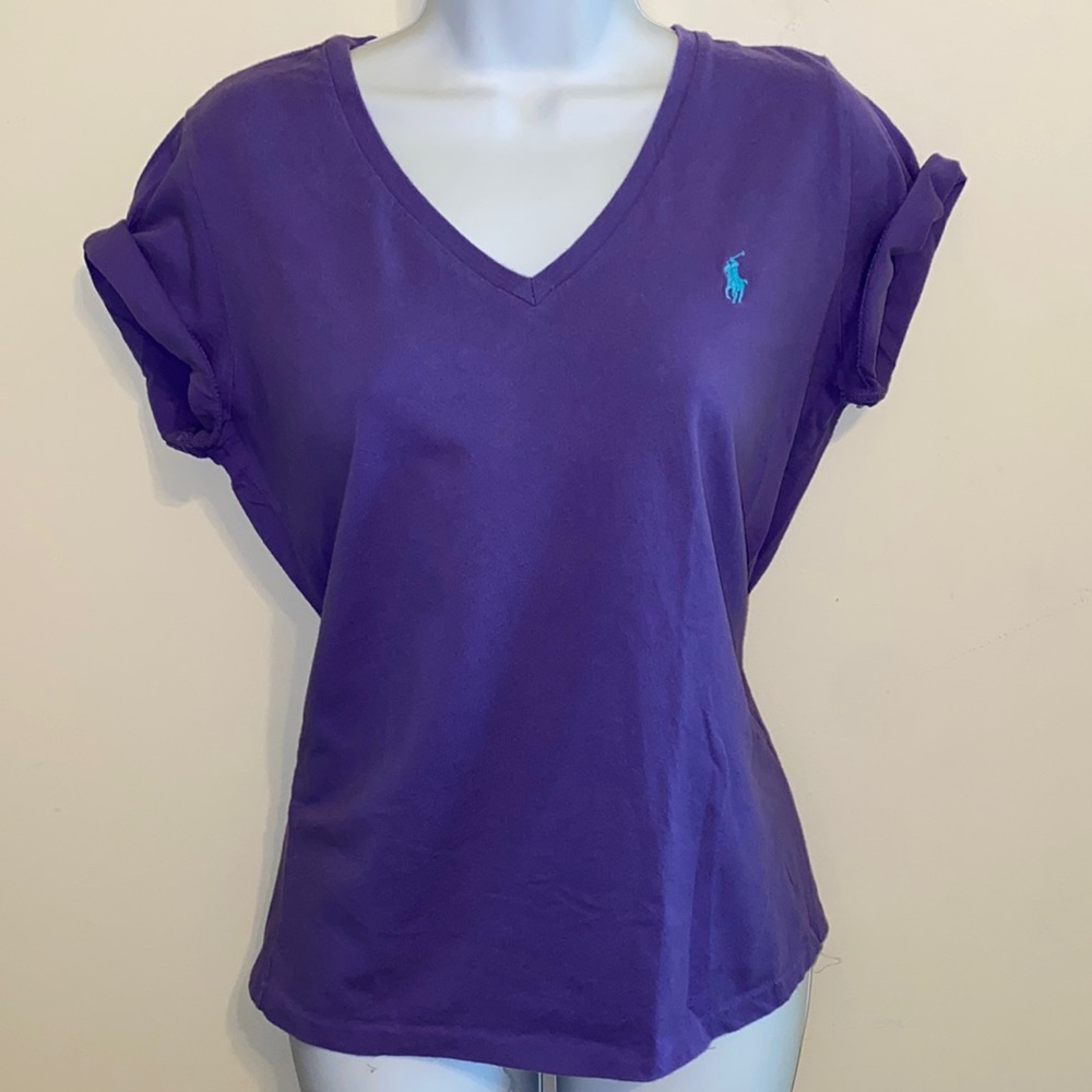 Polo Ralph Lauren purple tee shirt size L